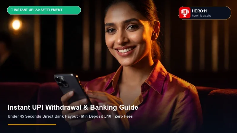 Hero11 Instant UPI Withdrawal & ₹100 INR Deposit Tutorial